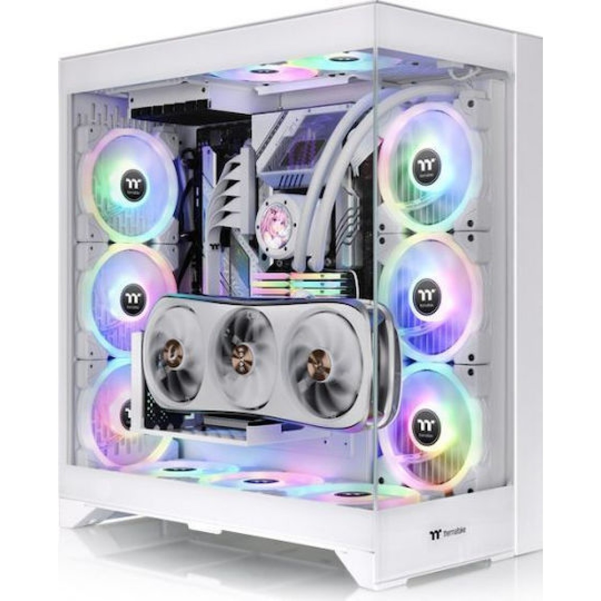 Thermaltake CTE E600 MX Gaming Midi Tower Κουτί Υπολογιστή με RGB Φωτισμό Snow