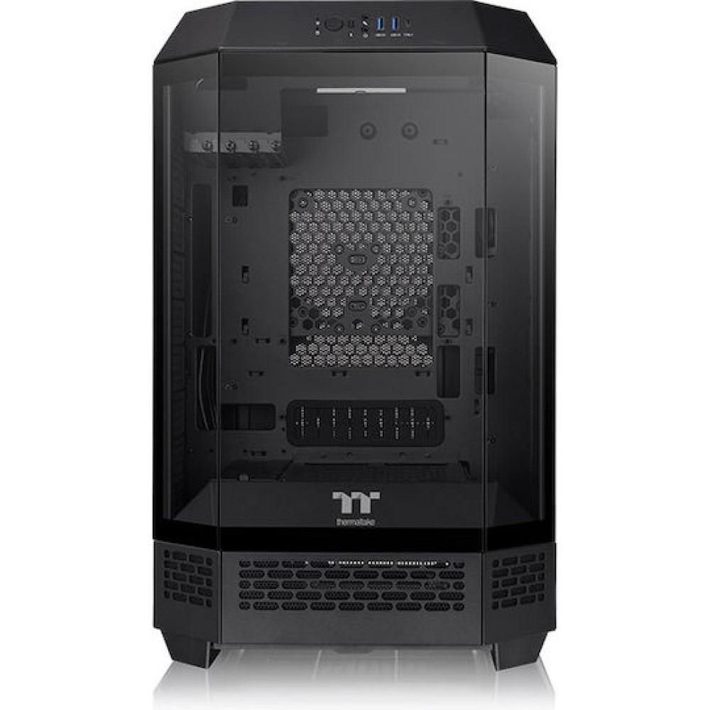 Thermaltake The Tower 300 Micro Tower Κουτί Υπολογιστή με Πλαϊνό Παράθυρο και RGB Φωτισμό Μαύρο
