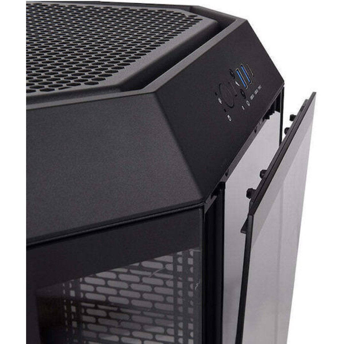 Thermaltake The Tower 300 Micro Tower Κουτί Υπολογιστή με Πλαϊνό Παράθυρο και RGB Φωτισμό Μαύρο