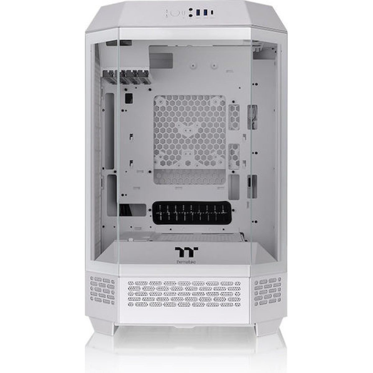 Thermaltake The Tower 300 Micro Tower Κουτί Υπολογιστή με Πλαϊνό Παράθυρο και RGB Φωτισμό Λευκό
