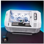 Thermaltake The Tower 300 Micro Tower Κουτί Υπολογιστή με Πλαϊνό Παράθυρο και RGB Φωτισμό Λευκό