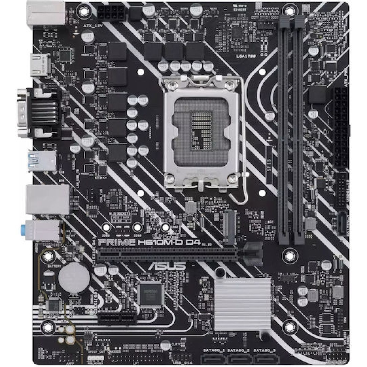 Asus Prime H610M-D D4 Motherboard Micro ATX με Intel 1700 Socket