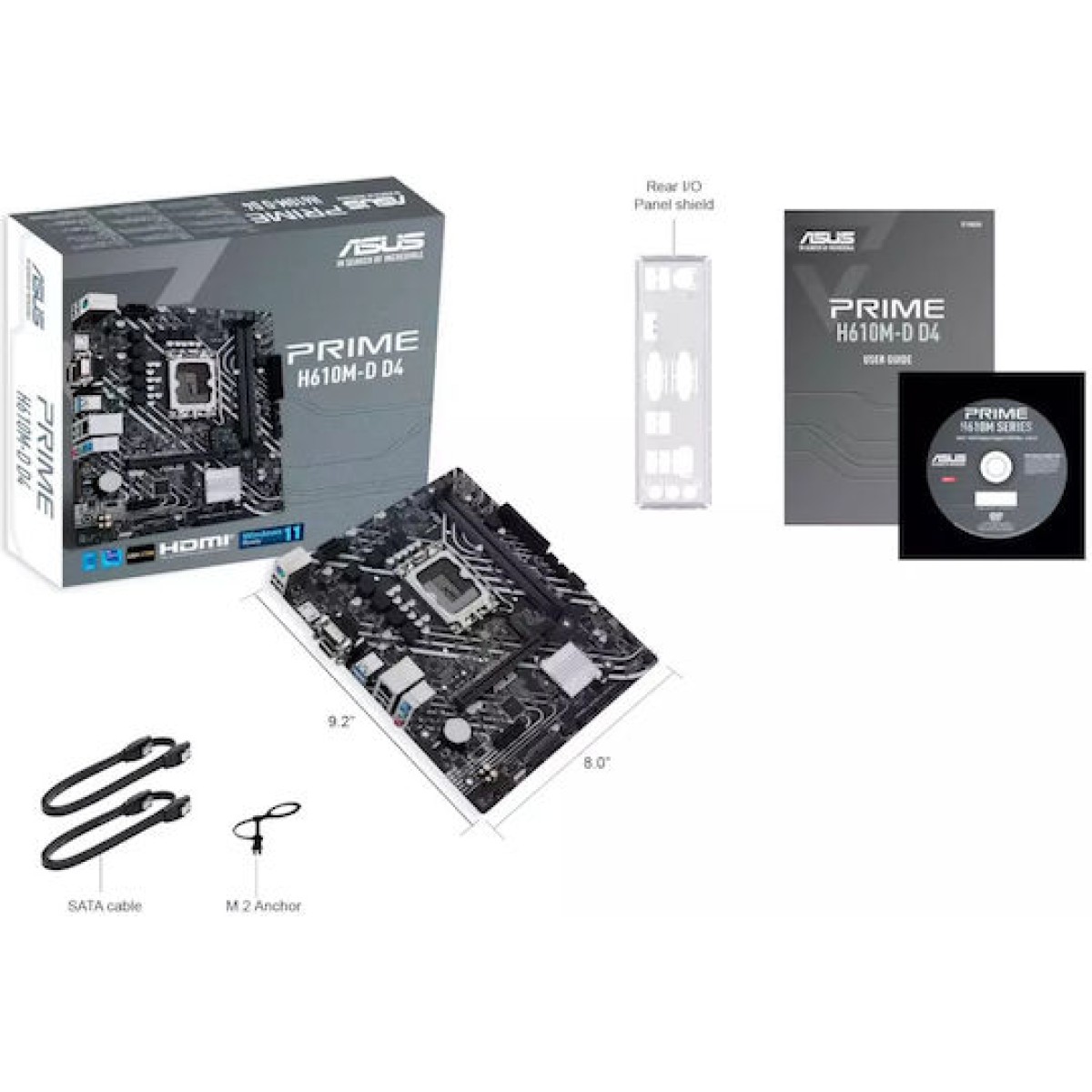 Asus Prime H610M-D D4 Motherboard Micro ATX με Intel 1700 Socket