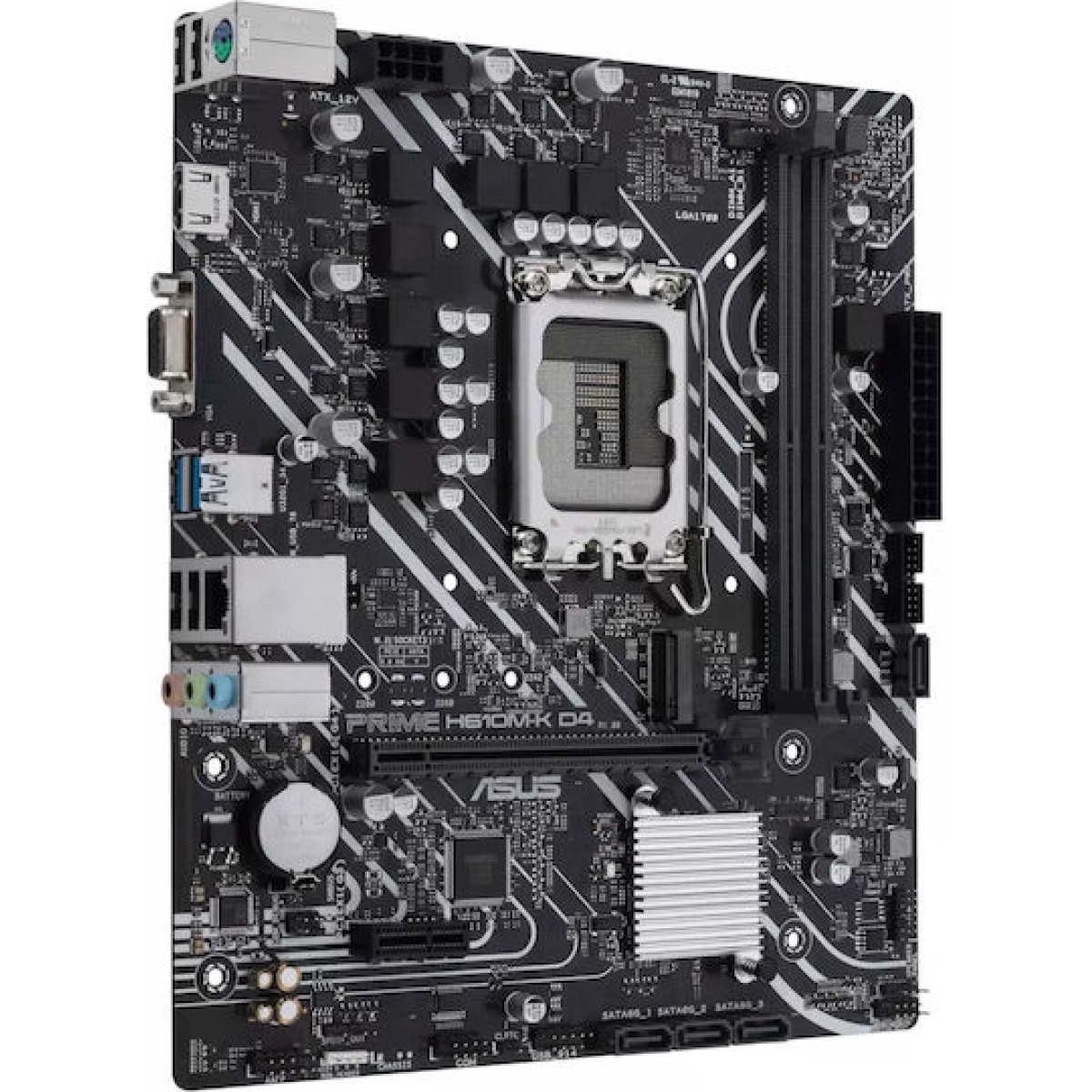 Asus Prime H610M-K D4 Motherboard Micro ATX με Intel 1700 Socket 90MB1A10-M0EAY0