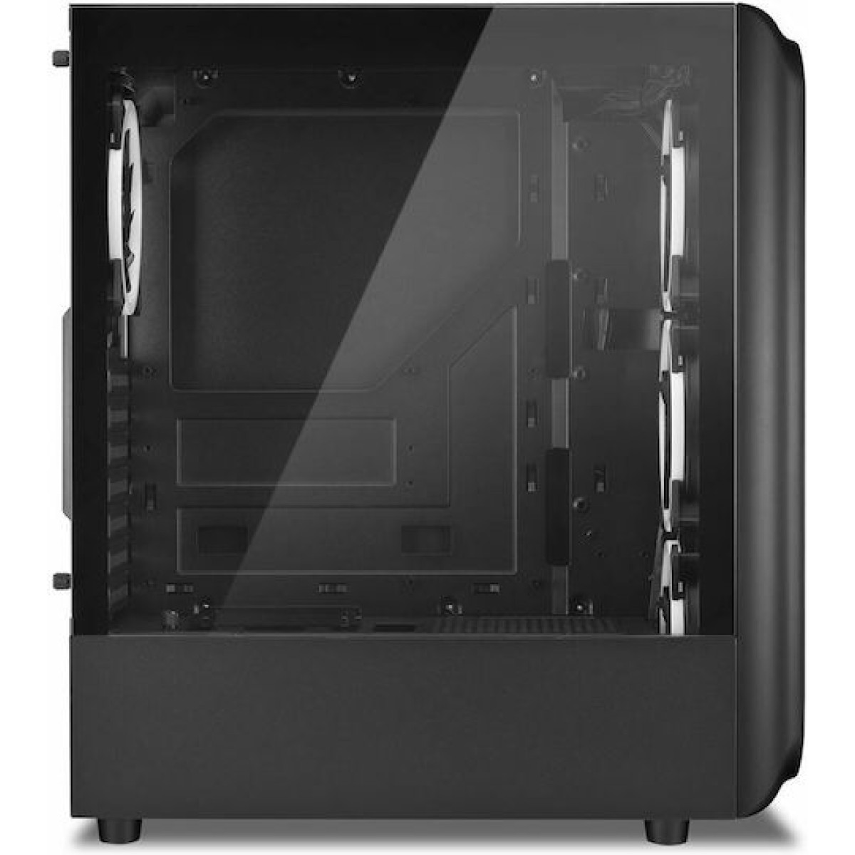 Sharkoon TK5M Gaming Midi Tower Κουτί Υπολογιστή με Πλαϊνό Παράθυρο και RGB Φωτισμό Μαύρο