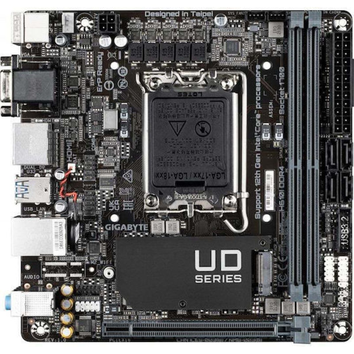 Gigabyte H610I DDR4 rev. 1.0 Motherboard Mini ITX με Intel 1700 Socket