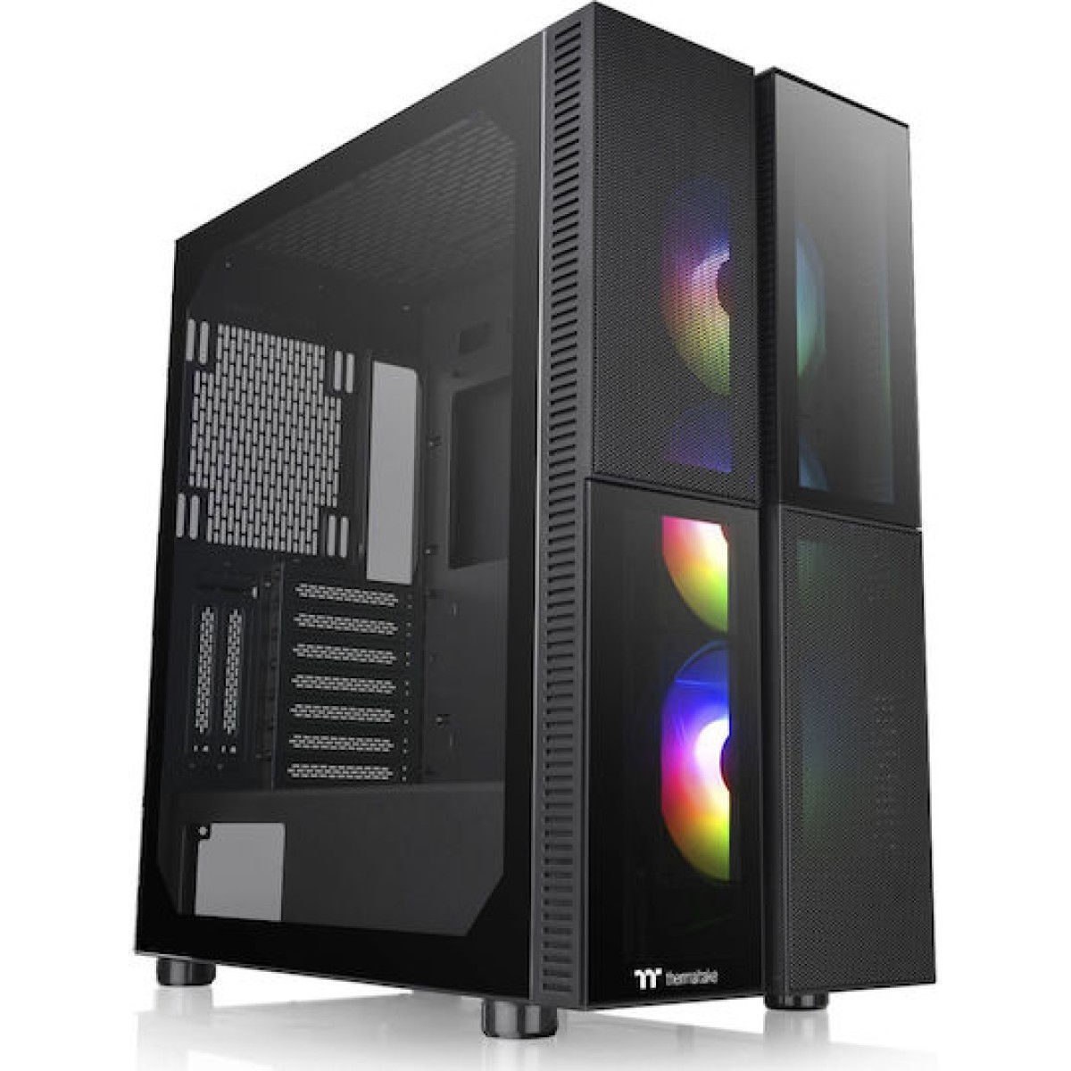 Thermaltake Versa T26 TG Gaming Midi Tower Κουτί Υπολογιστή με Πλαϊνό Παράθυρο και RGB Φωτισμό Μαύρο