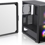 Thermaltake Versa T26 TG Gaming Midi Tower Κουτί Υπολογιστή με Πλαϊνό Παράθυρο και RGB Φωτισμό Μαύρο