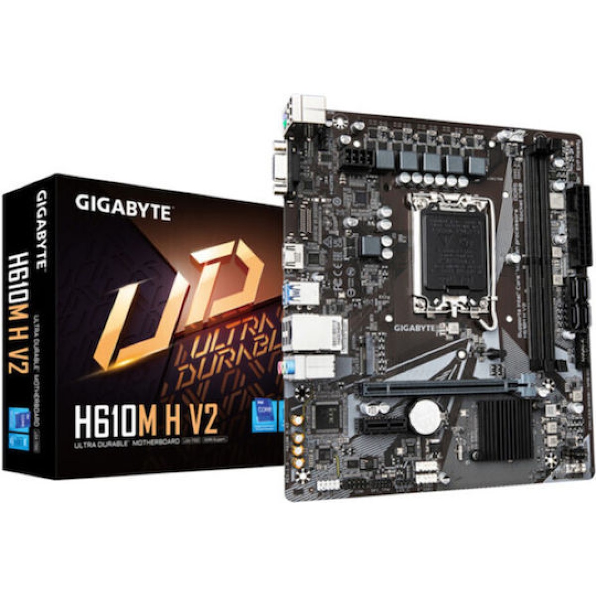 Gigabyte H610M H V2 DDR5 rev. 1.0 Motherboard Micro ATX με Intel 1700 Socket