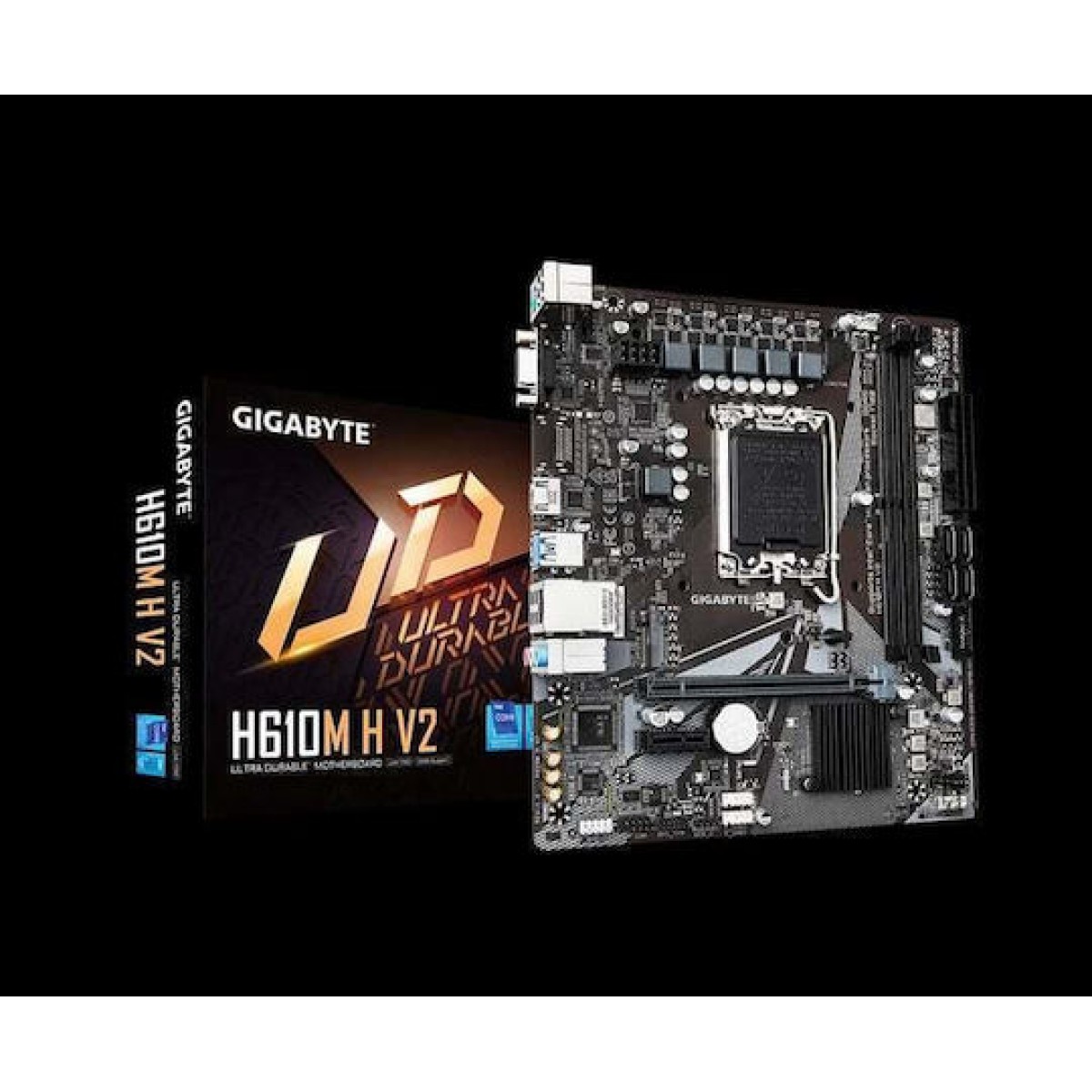 Gigabyte H610M H V2 DDR5 rev. 1.0 Motherboard Micro ATX με Intel 1700 Socket