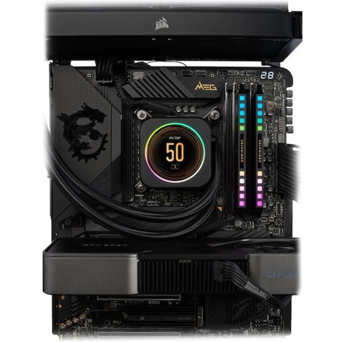 Corsair Dominator Platinum RGB DDR5 64GB RAM με 2x32GB Modules και Ταχύτητα 5200 για Desktop