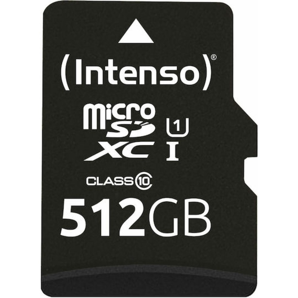 Intenso Performance microSDXC 512GB Class 10 U1 UHS-I με αντάπτορα