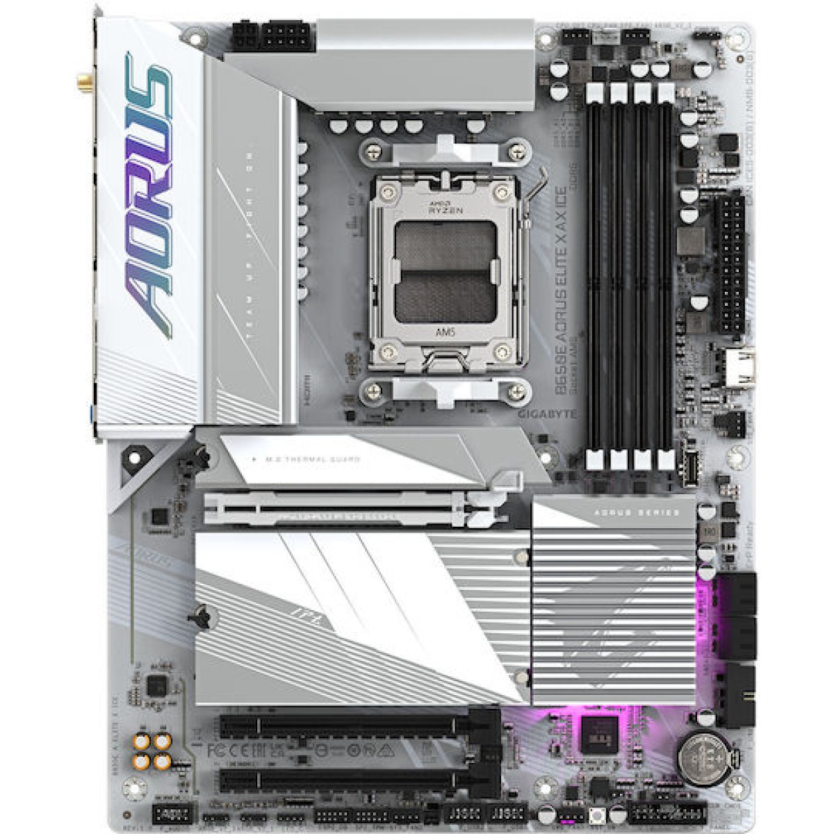 Gigabyte B650E AORUS ELITE X AX ICE Motherboard ATX με AMD AM5 Socket
