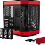 HYTE Y60 Midi Tower Κουτί Υπολογιστή με Πλαϊνό Παράθυρο Κόκκινο