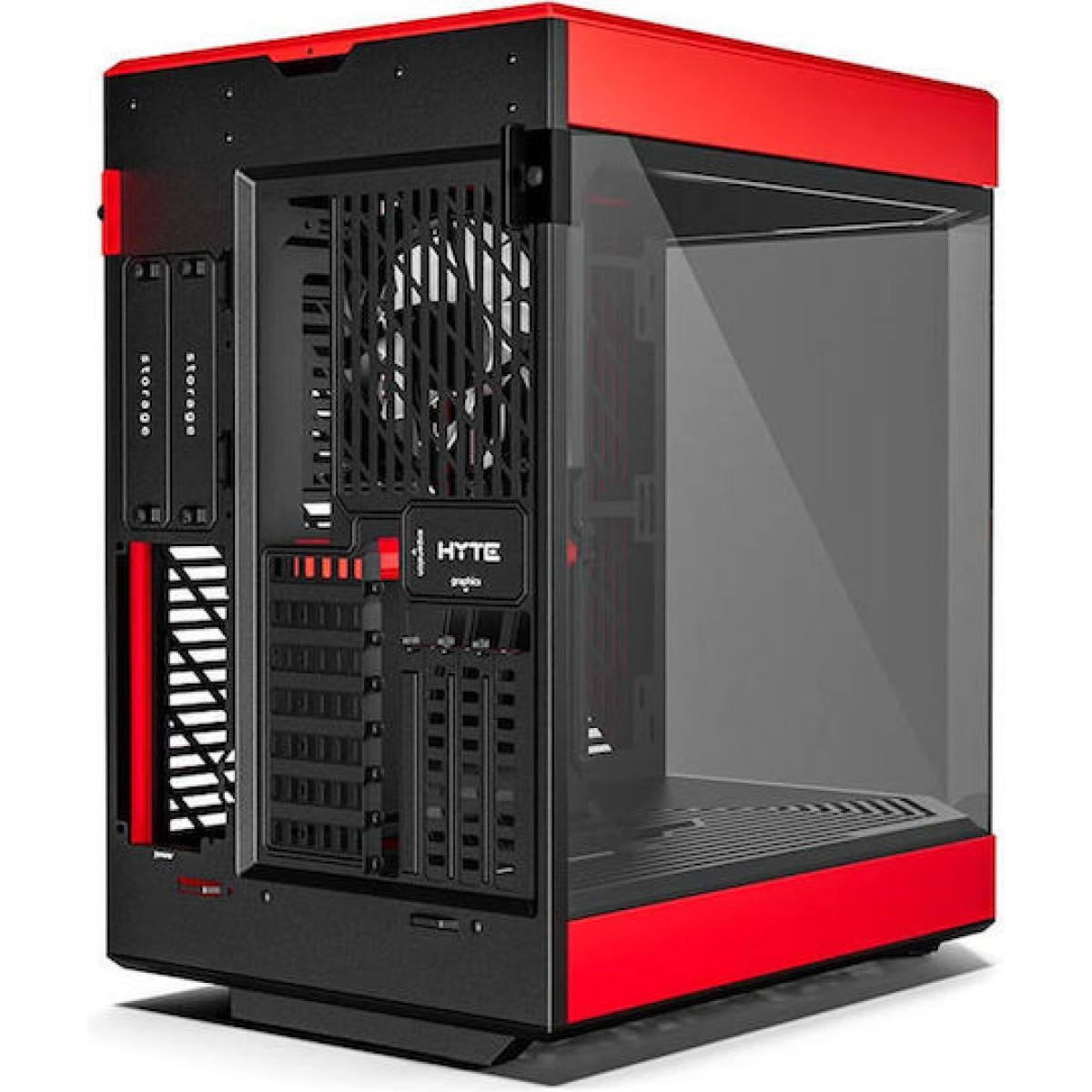 HYTE Y60 Midi Tower Κουτί Υπολογιστή με Πλαϊνό Παράθυρο Κόκκινο