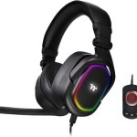 Thermaltake Argent H5 RGB 7.1 Over Ear Gaming Headset με σύνδεση 3.5mm / USB