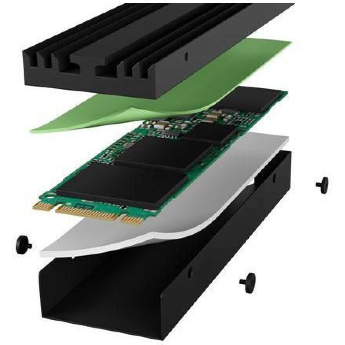 Icy Box Ψύξη Μ.2 SSD Μαύρο