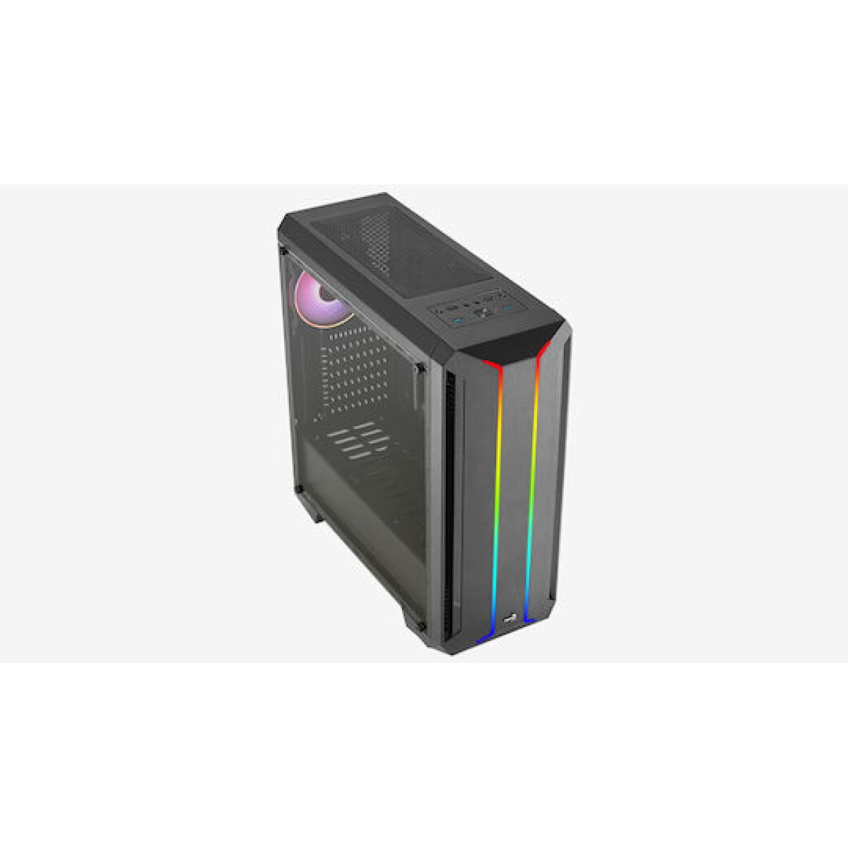 Aerocool Skyline Gaming Midi Tower Κουτί Υπολογιστή με RGB Φωτισμό Μαύρο
