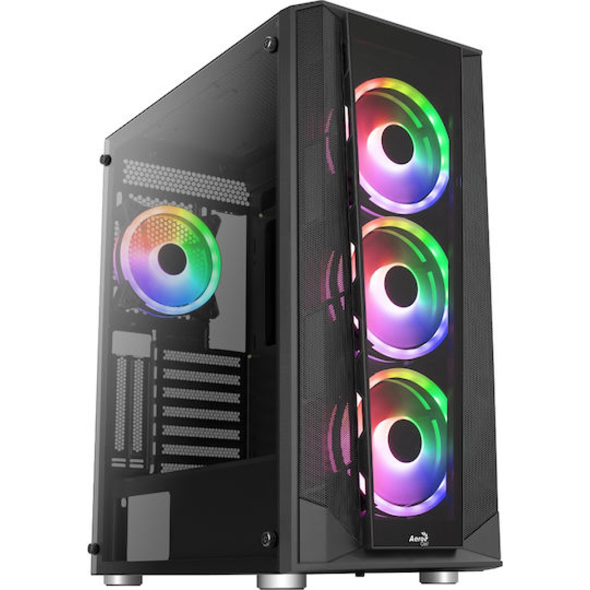 Aerocool Prism ARGB Midi Tower Κουτί Υπολογιστή Μαύρο