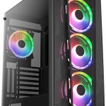 Aerocool Prism ARGB Midi Tower Κουτί Υπολογιστή Μαύρο
