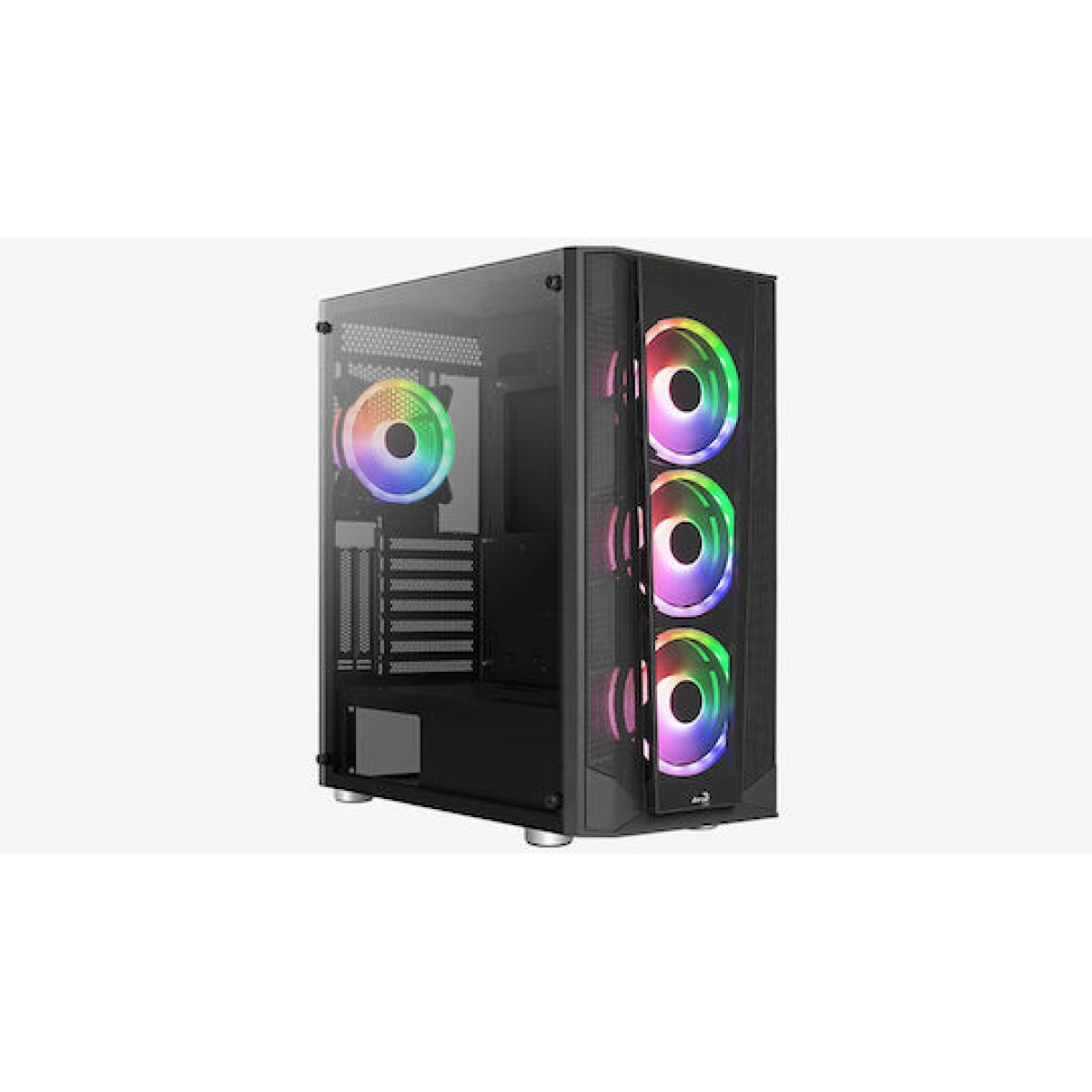 Aerocool Prism ARGB Midi Tower Κουτί Υπολογιστή Μαύρο