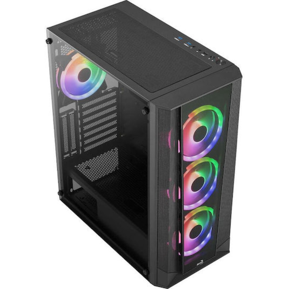 Aerocool Prism ARGB Midi Tower Κουτί Υπολογιστή Μαύρο