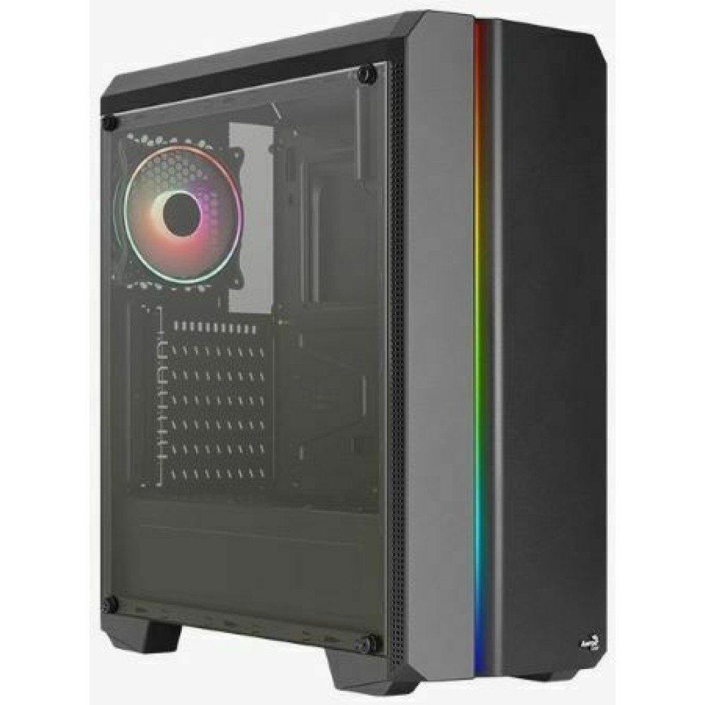 Aerocool Genesis ARGB v2 Gaming Midi Tower Κουτί Υπολογιστή με Πλαϊνό Παράθυρο Μαύρο