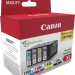 Canon Pgi-1500 Xl Bk C M Γνήσιο Πακέτο Μελανιών Εκτυπωτή InkJet Κυανό (9182B010)