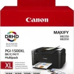 Canon Pgi-1500 Xl Bk C M Γνήσιο Πακέτο Μελανιών Εκτυπωτή InkJet Κυανό (9182B010)
