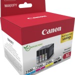 Canon PGI-2500XL Γνήσιο Πακέτο 4 Μελανιών Εκτυπωτή InkJet Κίτρινο / Κυανό / Ματζέντα / Μαύρο (9254B010)