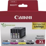 Canon PGI-2500XL Γνήσιο Πακέτο 4 Μελανιών Εκτυπωτή InkJet Κίτρινο / Κυανό / Ματζέντα / Μαύρο (9254B010)
