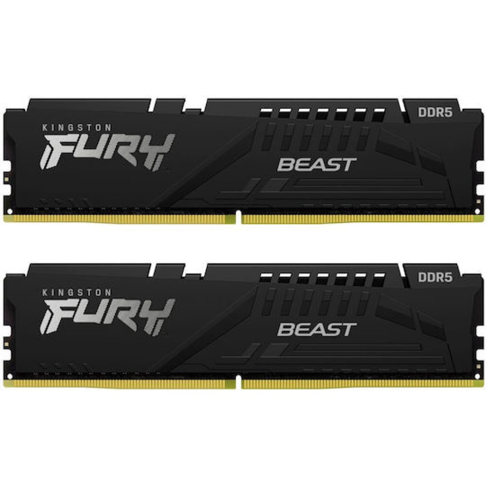 Kingston Fury Beast DDR5 64GB RAM με 2x32GB Modules και Ταχύτητα 5600 για Desktop