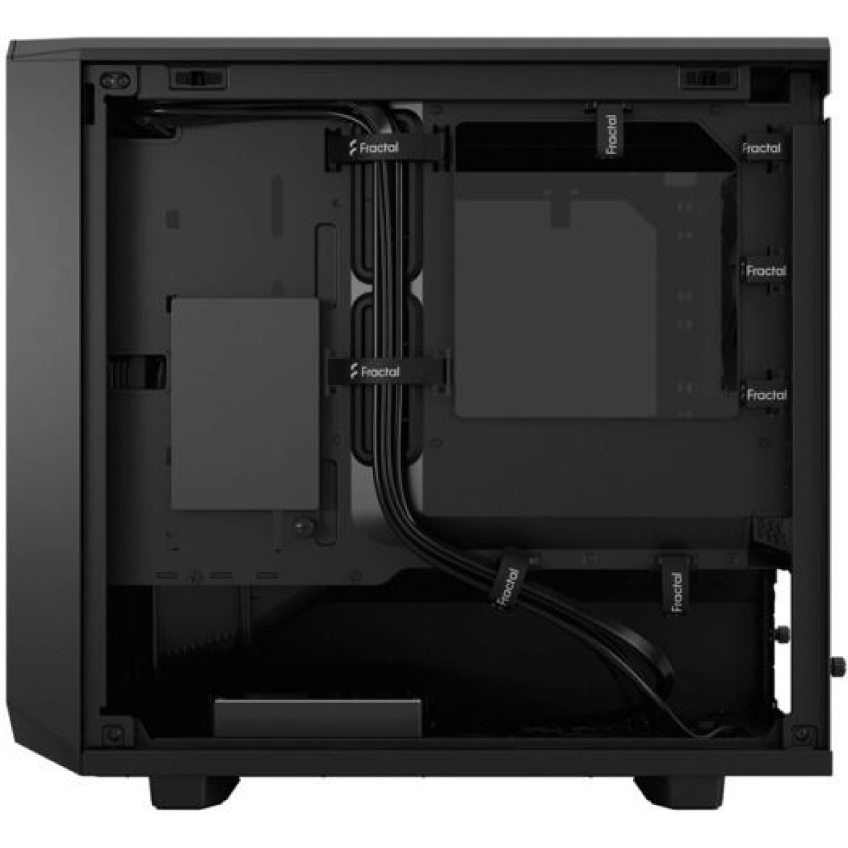Fractal Design Meshify 2 Nano Gaming Mini Tower Κουτί Υπολογιστή με Πλαϊνό Παράθυρο Μαύρο