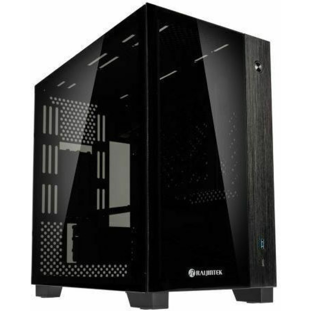 Raijintek Paean Mini Gaming Mini Tower Κουτί Υπολογιστή με Πλαϊνό Παράθυρο Μαύρο