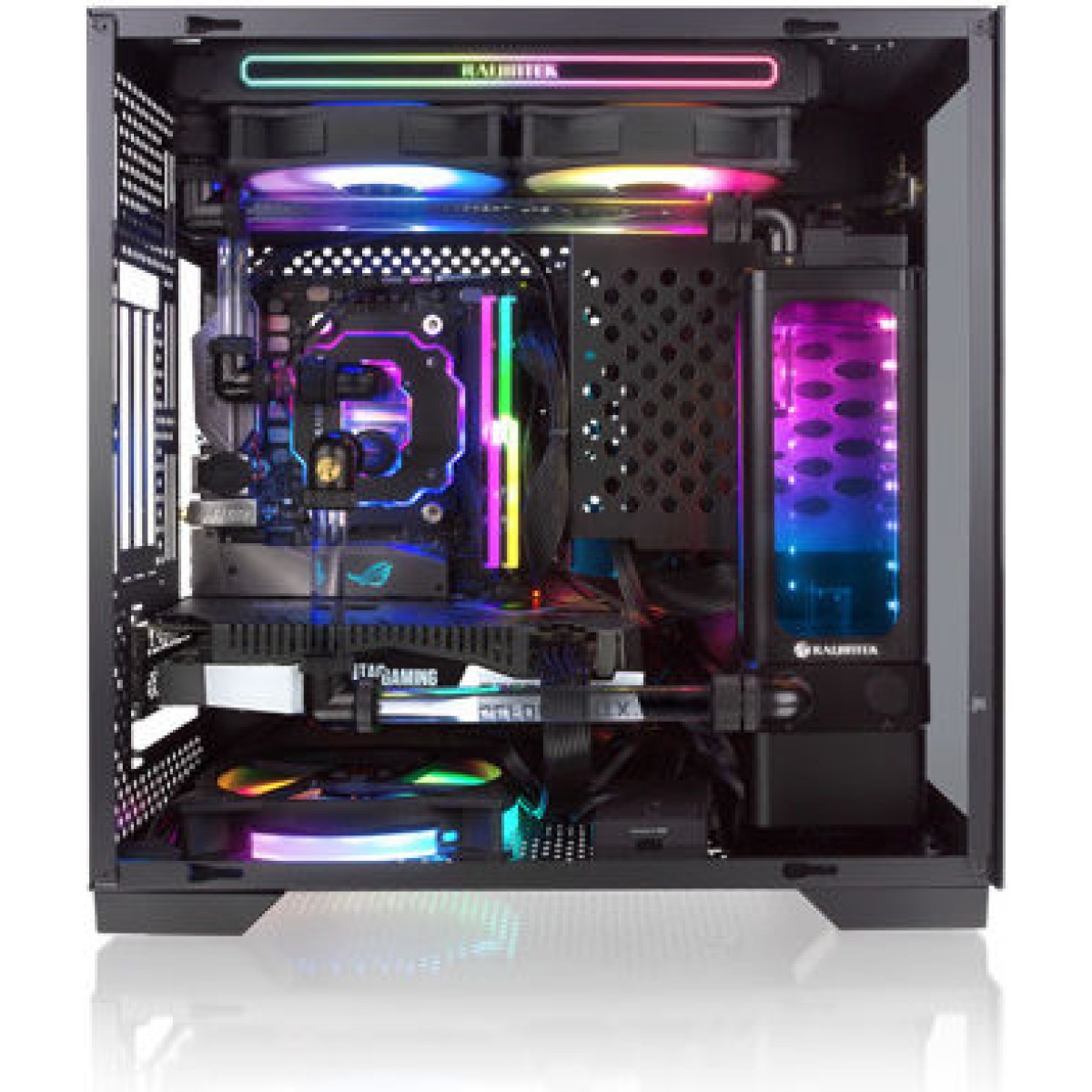 Raijintek Paean Mini Gaming Mini Tower Κουτί Υπολογιστή με Πλαϊνό Παράθυρο Μαύρο