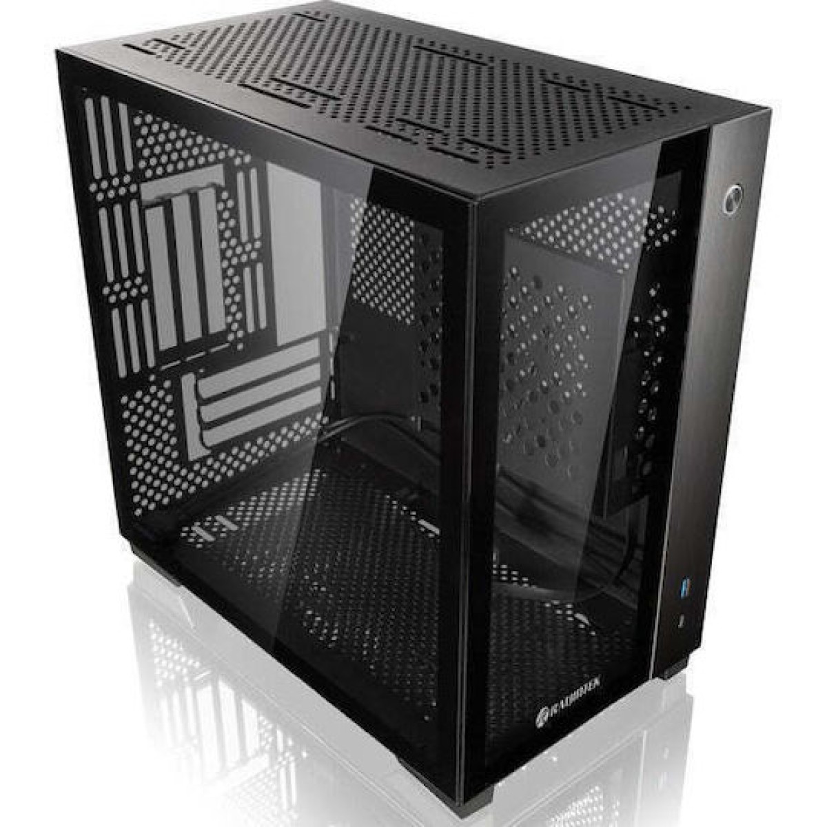 Raijintek Paean Mini Gaming Mini Tower Κουτί Υπολογιστή με Πλαϊνό Παράθυρο Μαύρο