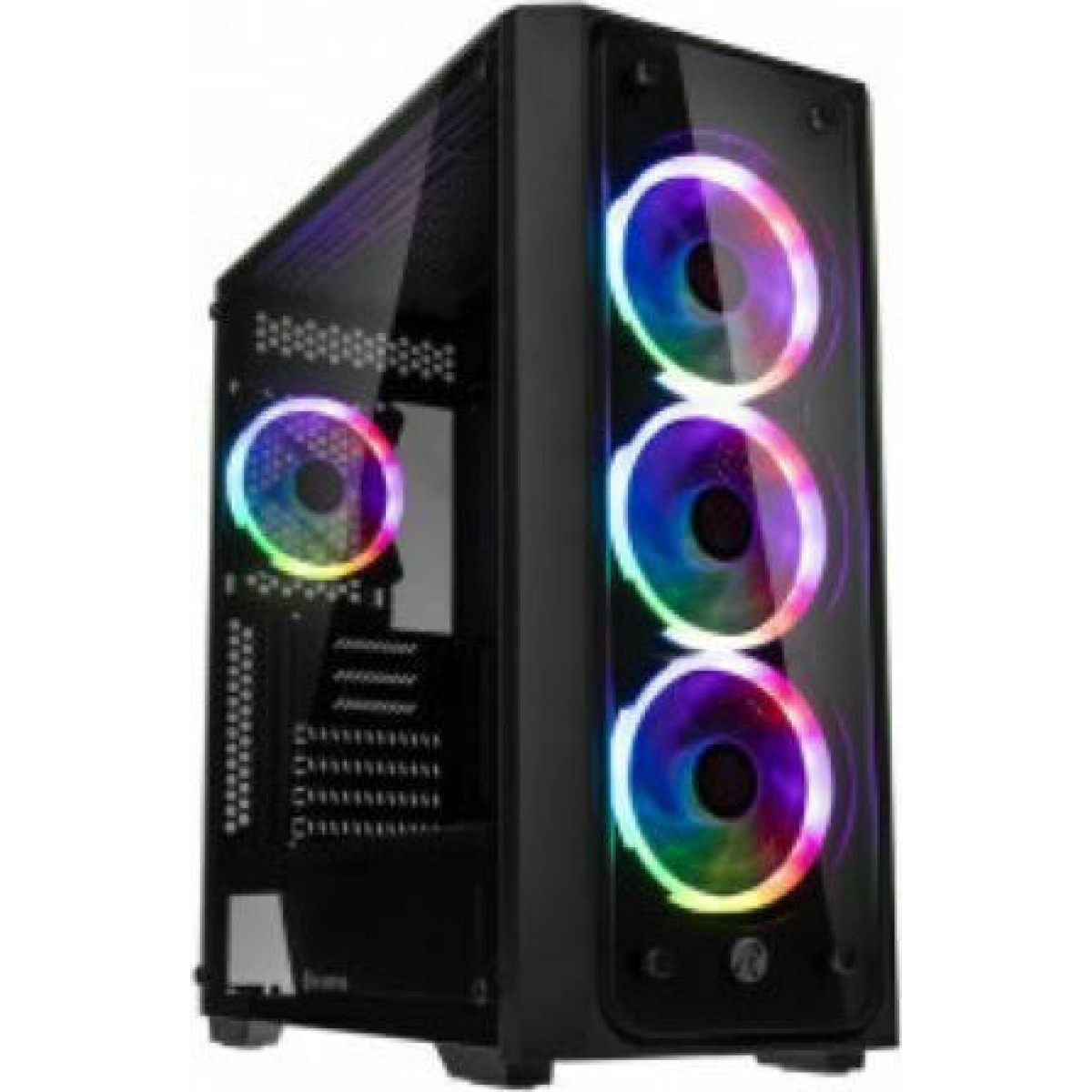 Raijintek Ponos TG4 Gaming Midi Tower Κουτί Υπολογιστή με Πλαϊνό Παράθυρο Μαύρο