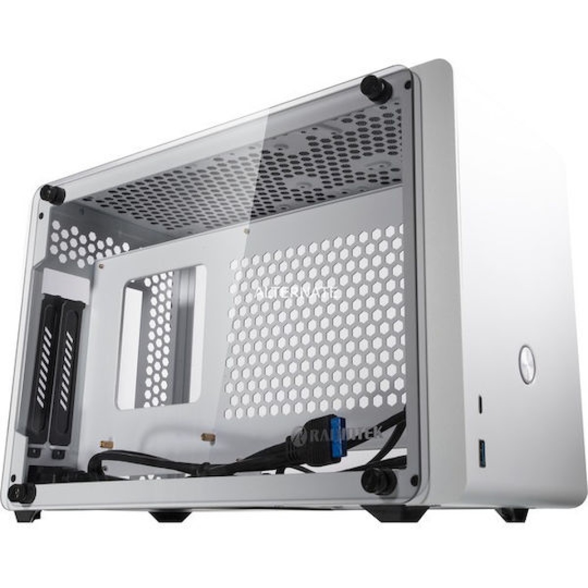 Raijintek Ophion Mini Tower Κουτί Υπολογιστή με Πλαϊνό Παράθυρο Λευκό