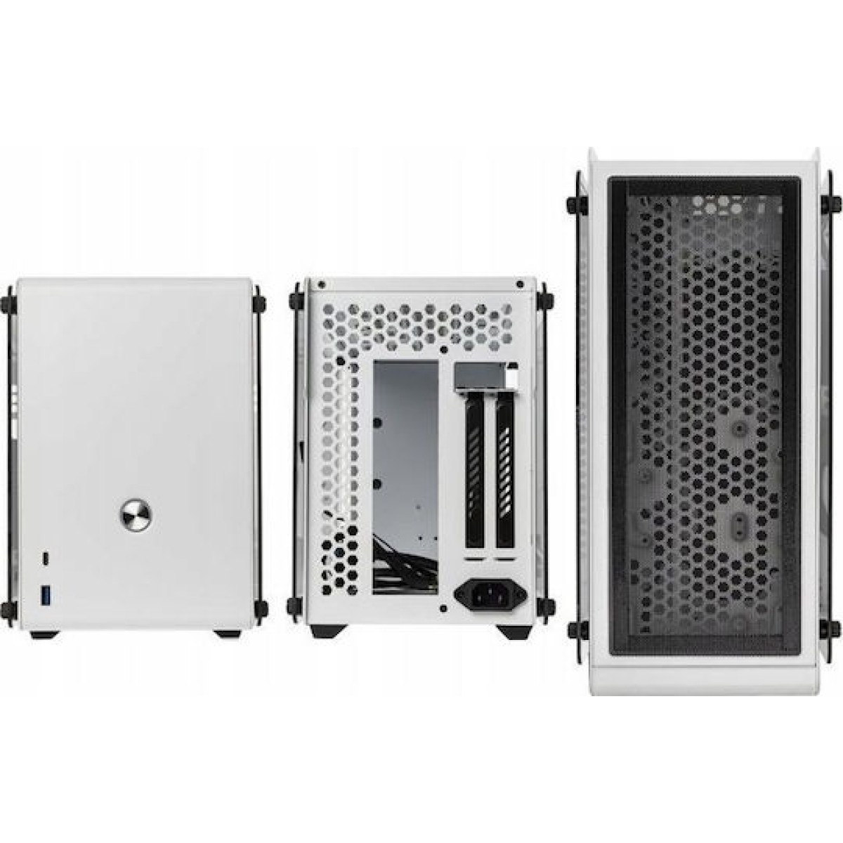 Raijintek Ophion Mini Tower Κουτί Υπολογιστή με Πλαϊνό Παράθυρο Λευκό