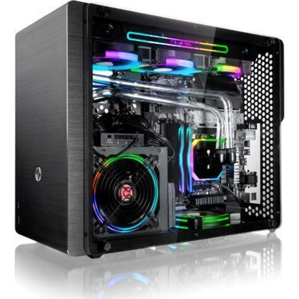 Raijintek Ophion M Evo TGS Gaming Midi Tower Κουτί Υπολογιστή με Πλαϊνό Παράθυρο Μαύρο