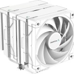 Deepcool AK620 Ψύκτρα Επεξεργαστή Διπλού Ανεμιστήρα για Socket AM4/1200/115x Λευκή