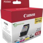 Canon CLI-581XXL Γνήσιο Πακέτο 4 Μελανιών Εκτυπωτή InkJet Κίτρινο / Κυανό / Ματζέντα / Μαύρο (1998C006)