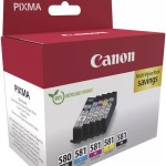 Canon CLI-581 Γνήσιο Πακέτο Μελανιών Εκτυπωτή InkJet Μαύρο / Πολλαπλό (Color) (2078C007)