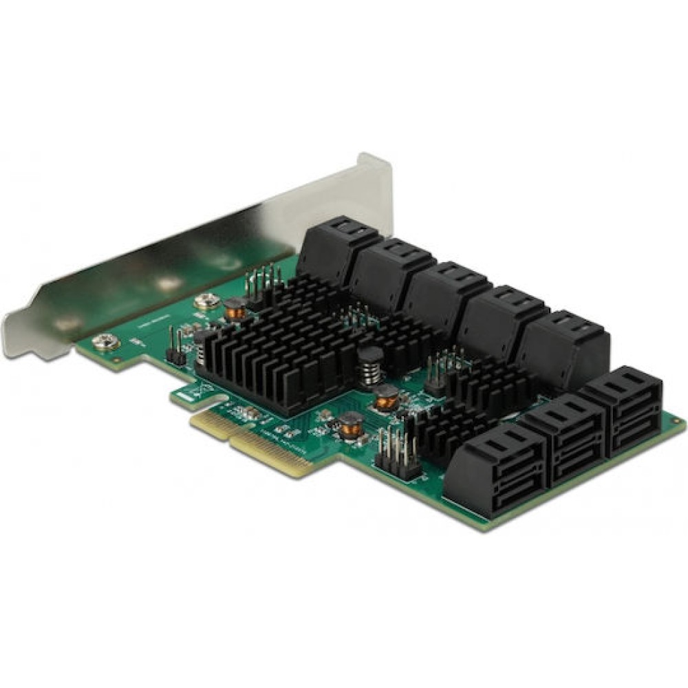 DeLock Κάρτα PCIe σε 16 θύρες SATA 16