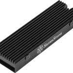 Silverstone M.2 Passive Cooler Slim-profile Aluminum Black Ψύξη Μ.2 SSD Μαύρο