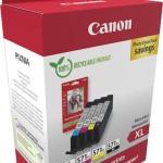 Canon CLI-571XL Γνήσιο Photo Value Pack με 4 Μελάνια Εκτυπωτή InkJet Κίτρινο / Κυανό / Ματζέντα / Μαύρο (0332C006)