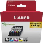 Canon Pgi-570/cli-571 Γνήσιο Μελάνι Εκτυπωτή InkJet Κυανό (0372C006)