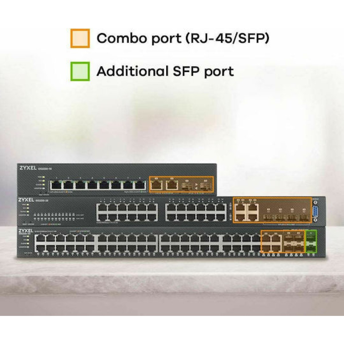 Zyxel GS2220-50 Managed L2 Switch με 44 Θύρες Gigabit (1Gbps) Ethernet και 6 SFP Θύρες