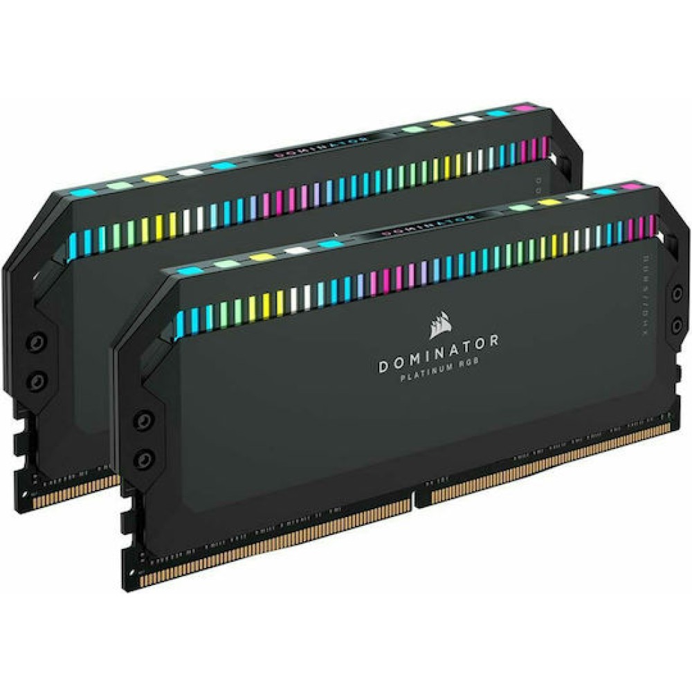 Corsair Dominator Platinum RGB DDR5 32GB RAM με 2x16GB Modules και Ταχύτητα 6000 για Desktop