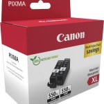 Canon PGI-550XL Γνήσιο Πακέτο Μελανιών Εκτυπωτή InkJet Μαύρο / Photo Κυανό (6431B010)